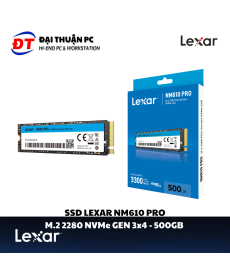 SSD M.2 2280 NVME Lexar NM610 Pro 500GB PCIe Gen3 x4 (Giá khi Build PC)